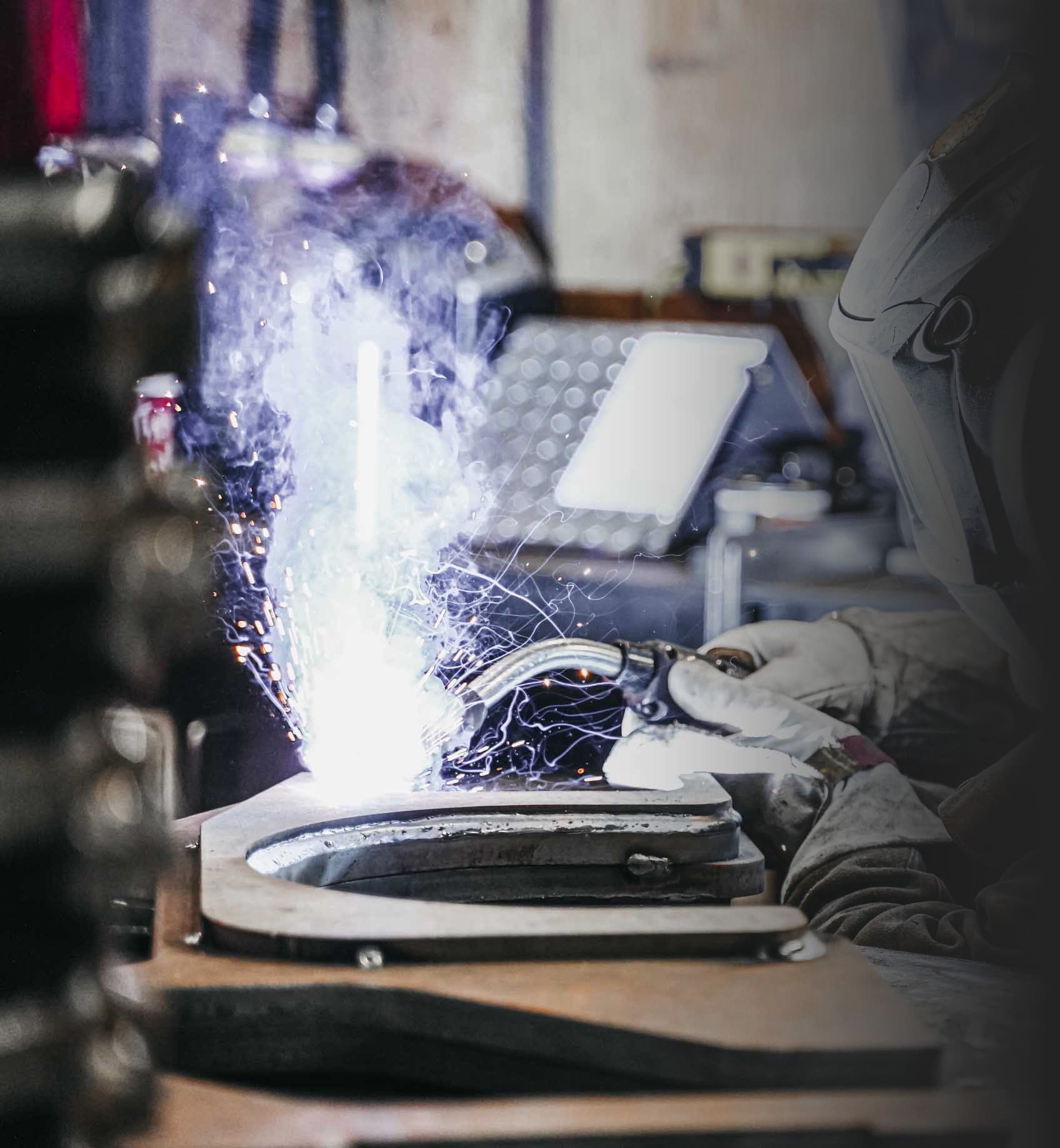 Construction equipment supplier custom welding